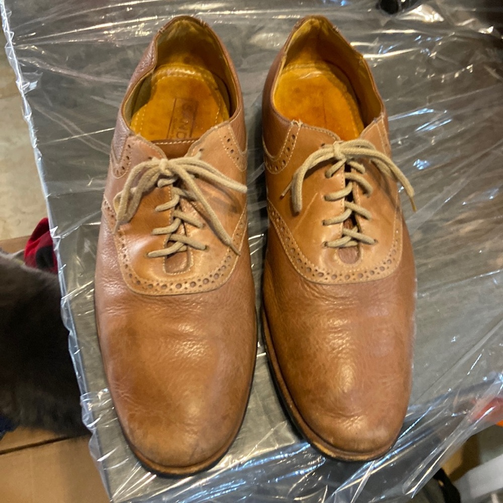 Mens leather Sandro dress shoes